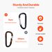 Caribeaner Clip Spring Snap Hook Keyring Camping Sports Karabiner 10 PCS_maomaolike.com