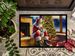 Shiba Inu And Santa Claus Doormat Front Door Mat Indoor Outdoor Rugs For Entryway, Non Slip Washable Low Pile, 24H X 36W_maomaolike.com