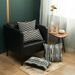 Yarn Dyed Jacquard Pillow Black And White Simple Home Atmosphere Sofa Cushion Cover_maomaolike.com