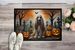 Afghan Hound Spooky Halloween Doormat Front Door Mat Indoor Outdoor Rugs For Entryway, Non Slip Washable Low Pile, 24H X 36W_maomaolike.com