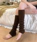 Stack stocking knitted leg warmers Vintage ins student stocking white socks_maomaolike.com