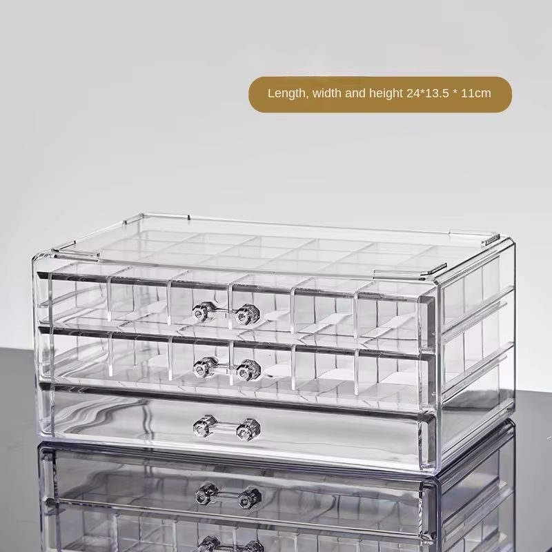 Drawer Style Transparent Jewelry Box Large Capacity Ring Earring Necklace Acrylic Jewelry Sorting Box Jewelry Box Organizer_maomaolike.com