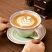 Kiln Textured Retro Coffee Cup And Plate Set Latte Latte Cup Breakfast Cup_maomaolike.com