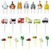 Mini Fruit Forks Toothpicks Set Boys Kids Children Plastic Animal Food Picks For Bento Lunch Box Decorating Accessories_maomaolike.com