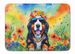 Bernese Mountain Dog Hippie Dawg Memory Foam Kitchen Mat Machine Washable Anti-Fatigue Mat Cushion Comfort Bath Mat Or Kitchen Rug_maomaolike.com