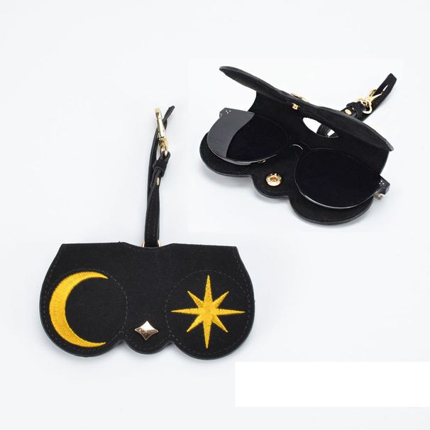 Unisex Glasses case Instagram Super Fire portable glasses case hanging accessory Sunglasses case goggles clips Glasses bag goggles bag_maomaolike.com
