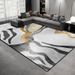 Living Room Rug,Large Rug,Oversized, Gold Leaves Design,Bedroom Rug,Soft And Thick, Machine Washable, Thickened Rug, Bedside Rug,Decorative Indoor Rug_maomaolike.com