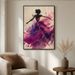 Elegant Ballerina Silhouette Fine Art Print For Living Room Bedroom Home Office Wall Hanging Display 40x60cm Framed_maomaolike.com