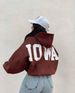 Women's Clothing popular velvet loose long sleeved hooded printed short sweatshirt for women_maomaolike.com