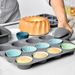 Morandi Color Series Round Set Cake Baking Tart Steamed Egg Baby Food Mold Silicone Muffin Cup_maomaolike.com