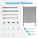 Metal Privacy Fence Panels For Outside, Slatted Privacy Screens With Stand_maomaolike.com
