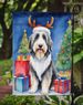 Bearded Collie Christmas Reindeer Garden Flag Mailbox Flag Decorative Yard Flag Banner Outside Patio Artwork Yard Flower Beds, Garden Size, Multicolor_maomaolike.com