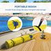 9 X 6 Lily Pad Water Mat For 2 Adults, Floating Water Pad For Lake, Pool, Ocean, Beach, And Boating, Yellow_maomaolike.com