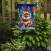 Pomeranian Christmas Reindeer Garden Flag Mailbox Flag Decorative Yard Flag Banner Outside Patio Artwork Yard Flower Beds, Garden Size, Multicolor_maomaolike.com
