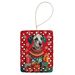 Dalmatian Holiday Christmas Porcelain Ornament Christmas Tree Hanging Decorations For Home Christmas Holiday, Rectangle, Gift, Multicolor_maomaolike.com
