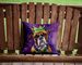 Boxer King Of Mardi Gras Throw Pillow Machine Washable, Indoor Outdoor Decorative Pillow For Couch, Bed Or Patio, 14Hx14W_maomaolike.com