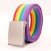 Unisex Military Buckle Canvas Belt Adjustable Colorful Casual Jeans Strap Fashion Waistband For Men Women Teen Students_maomaolike.com