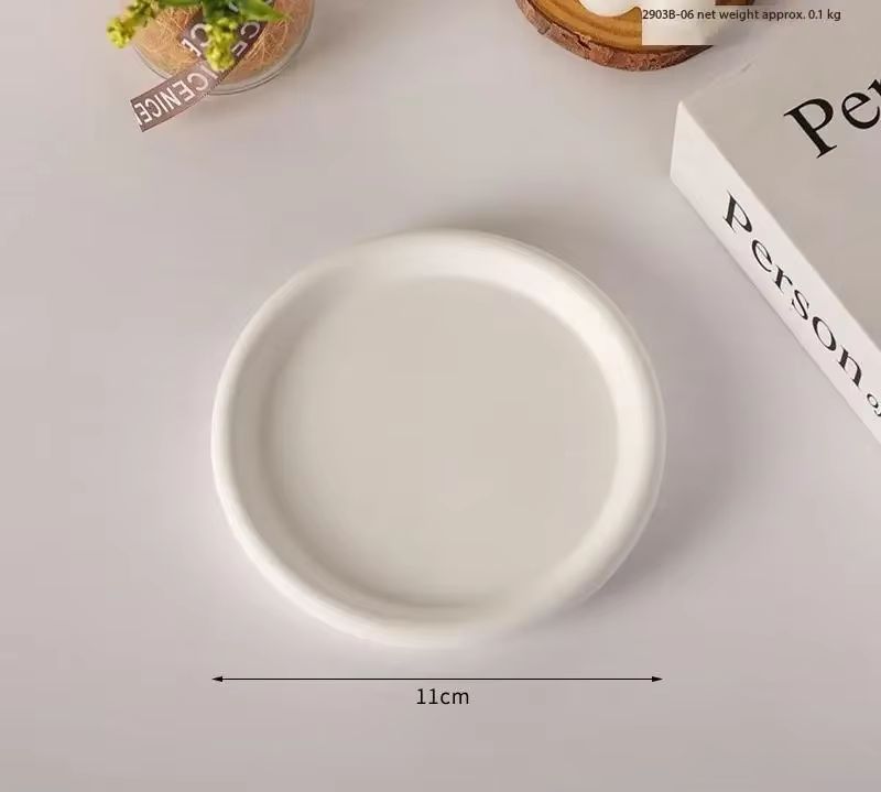 Gypsum Jewelry Display Tray Jewelry Holder Organizer Storage Irregular Disk Plate Ring Bracelet Necklace Jewelry Decoration_maomaolike.com