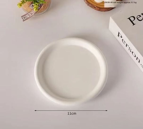 Gypsum Jewelry Display Tray Jewelry Holder Organizer Storage Irregular Disk Plate Ring Bracelet Necklace Jewelry Decoration_maomaolike.com