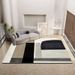 Living Room Rug Large Size Gorgeous Gold Frame Design Bedroom Rug Plush Thickened Machine Washable Thickened Underlay Interior Decorative Rug_maomaolike.com