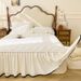 2025 New Thickened Quilted Skirt Style Cover Single Piece Floor-Length Hem Non-Slip 1.5m 1.8m Bed Fitted Sheet_maomaolike.com