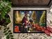 Bullmastiff And Santa Claus Doormat Front Door Mat Indoor Outdoor Rugs For Entryway, Non Slip Washable Low Pile, 24H X 36W_maomaolike.com
