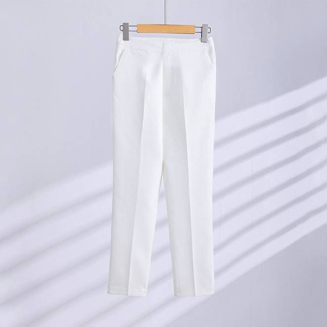 Women's Clothing Pants Set White Suit Jacket Suit Fashion Business Dress Female Beautician Work Clothes Fashion_maomaolike.com