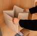 Foldable Lidless Storage Box, Household Non-woven Fabric Underwear Storage Box, Large Organizer Box, Wardrobe Miscellaneous Storage Box_maomaolike.com