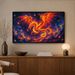Art Dragon Painting Mythical Creature Print Poster For Living Room Bedroom Office Wall Hanging Display 40x60cm Framed_maomaolike.com
