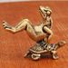 Sleeping Beauty Solid Ornament Turtle Carrying Office Desktop Frog Tea Pet Pure Brass Craft Copperware_maomaolike.com