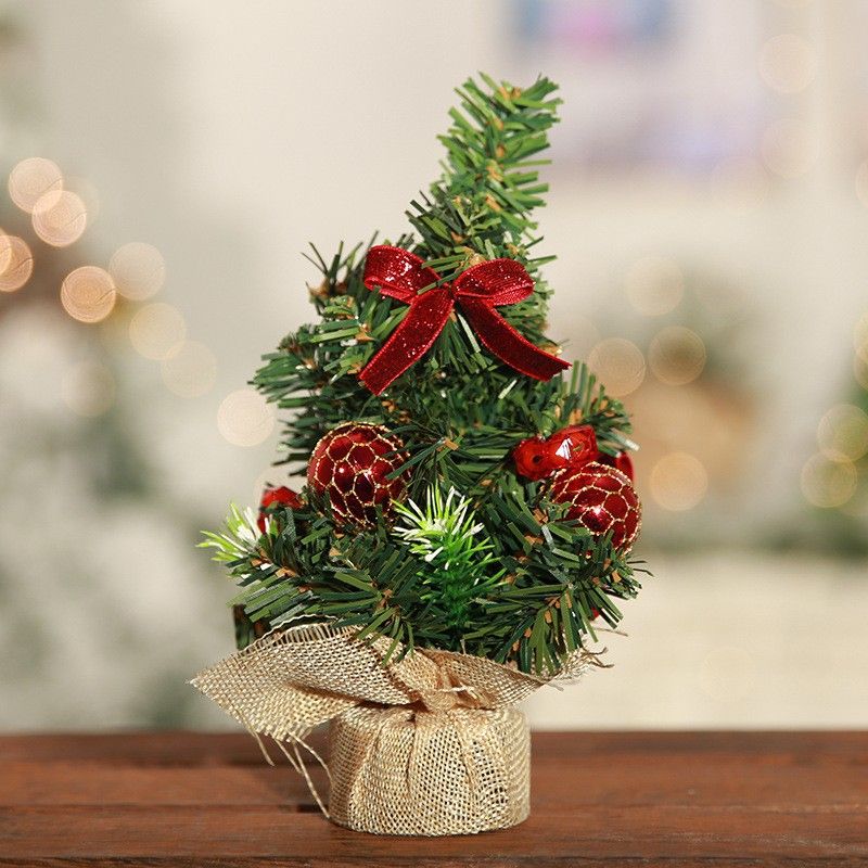 Mini Small Christmas Tree Trumpet Christmas Tree Christmas Table Ornaments Christmas Tree Decorations 20cm_maomaolike.com