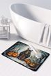 Krampus The Christmas Demon Spooky Halloween Memory Foam Kitchen Mat Machine Washable Anti-Fatigue Mat Cushion Comfort Bath Mat Or Kitchen Rug_maomaolike.com