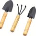 3pcs Gardening Rake, Shovel, And Spoon Set, Succulent Plant Planting Gardening Tool Set_maomaolike.com