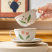 European Style Ceramic Hand-painted Relief Underglaze Color Coffee Cup And Dish Set_maomaolike.com