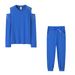 Women's Clothing Autumn Set Sexy Beaded Solid Color Round Neck Long Sleeve Set_maomaolike.com