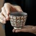 Vintage Ceramic Tea Cup Dunhuang Buddha Gilded Silver Agarwood Cup Master Cup_maomaolike.com