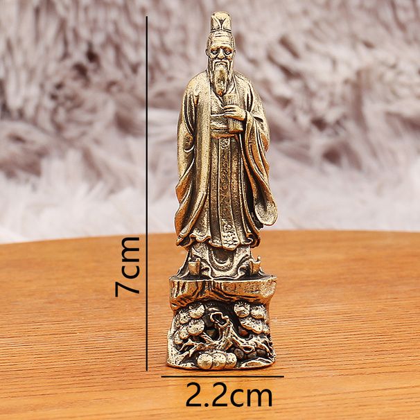 Brass Mencius Statue Ornament Ancient Theory Living Room Study Creative Decoration Gift Old Bronze Craft Wholesale_maomaolike.com