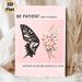 Butterfly & Floral Themed Inspirational Painting Poster, Soft Pink-toned Half Butterfly Silhouette With Blooming Flowers Poster, Gentle Motivational_maomaolike.com