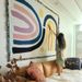 Nordic Rainbow Circle Tapestry Leisure Throw INS Nap Sofa Decorative Blanket Living Room Creative_maomaolike.com