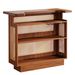 Rattan Home Bar Unit, 4-Tier Liquor Wine Bar Cabinet With Stemware Racks_maomaolike.com