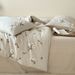 Wholesale INS Korean Linen Double Layer Gauze Towel Embroidered Pure Four-Piece Pastoral Style Soft Yarn-Dyed Full Cotton 4-Piece_maomaolike.com