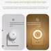 Smart Sensor Sleep Night Light Control LED Bedroom Wall Plug-in Energy-saving Children's Bedside Lamp_maomaolike.com