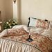 Nordic Boho French Vintage 50s Double-ply All-cotton Long-staple Cotton Oil Painting Style Digital Print Bedding_maomaolike.com