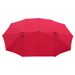 15Ftx9FtDouble-Sided Patio Umbrella Outdoor Market Table Garden Extra Large Waterproof Twin Umbrellas With Crank And Wind Vents For Garden Deck Backyard Pool Shade Outside Deck Swimming Pool_maomaolike.com
