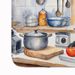 Kerry Blue Terrier The Chef Memory Foam Kitchen Mat Machine Washable Anti-Fatigue Mat Cushion Comfort Bath Mat Or Kitchen Rug_maomaolike.com