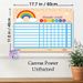 Rainbow Themed Reward Chart Painting Poster, Vibrant Cheerful Rainbow & Confetti Design Poster, Practical Tool To Track Daily Progress And Rewards_maomaolike.com