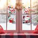 Christmas Gel Cling Stickers For Windows And Mirrors - 12 Sheets Of Winter Designs: Santa Claus, Snowman, Snowflakes, Reindeer And More!_maomaolike.com