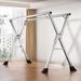 SOGA 2.4m Portable Standing Clothes Drying Rack Foldable Space-Saving Laundry Holder Indoor Outdoor_maomaolike.com