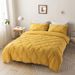 Flower Solid Color Quilt Cover Three Piece Set Full Size For UK/USA/Europe Bedding_maomaolike.com