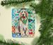Otterhound Christmas Porcelain Ornament Christmas Tree Hanging Decorations For Home Christmas Holiday, Rectangle, Gift, Multicolor_maomaolike.com